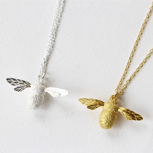 Gold and Silver Bumble Bee necklaces