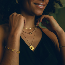 Bee Fastener Chain Necklace