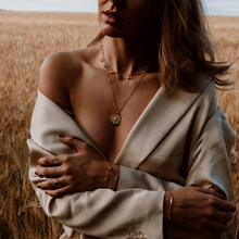 Bumble Bee Coin Pendant on Bobble Chain