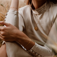 Bumble Bee Coin Pendant on Bobble Chain
