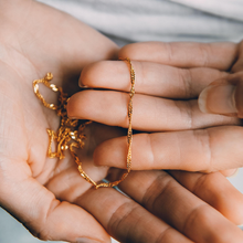 Gold Twisted Rope Chain Necklace