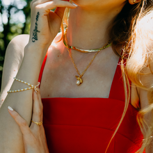Large Flat Snake Chain Necklace