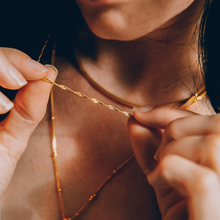 Gold Twisted Rope Chain Necklace