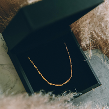 Gold Twisted Rope Chain Necklace