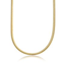 Large Flat Snake Chain Necklace