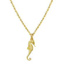 Seahorse Necklace on Rope Chain