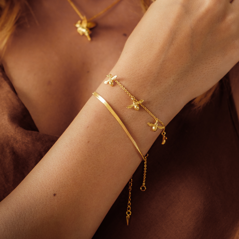 Baby Bees Bracelet – Ivy Rose London - Main Image