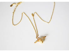 Gold Bumble Bee Necklace