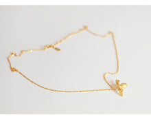 Gold Bumble Bee Necklace