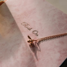 Rose Gold Bumble Bee Necklace