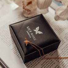 Rose Gold Bumble Bee Necklace