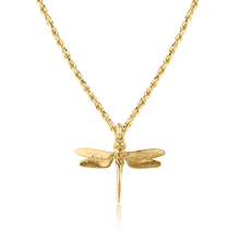 Dragonfly Necklace on Rope Chain