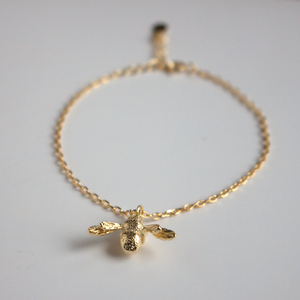Gold Bumble Bee Bracelet Jewellery Lily Rose London