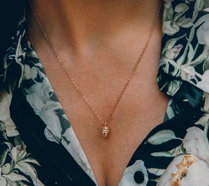 Pinecone necklace