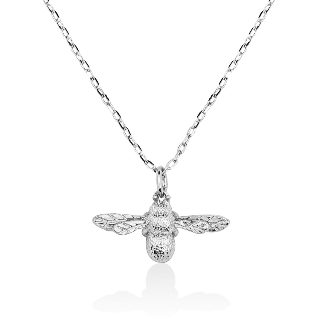 Bee sterling silver necklace deals