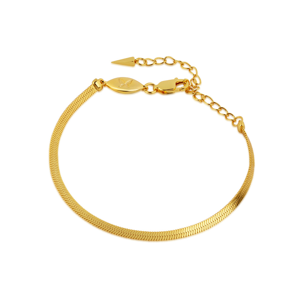 Flat snake chain bracelet Clearance